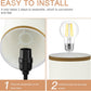 Bedside Lamp with 2 USB Ports,  3-Way Dimmable Touch Control Table Lamp for Bedroom, Nightstand Lamp with round White Fabric Shade for Living Room Home Office (E26 LED Bulb Included)