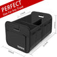 Trunk Organizer for Car, Car Storage, Reinforced Handles, Collapsible Multi-Compartment Car Organizers Foldable and Waterproof, 600D Oxford Polyester, Suitable for Any Car, SUV, Mini-Van, Black