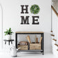 Home Sign Wall Decor Wooden Farmhouse Wall Decor Hanging Letters Home Sign with Eucalyptus Wreath for Front Door Living Room Entryway Kitchen Bathroom Housewarming