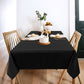 2 Pack Black Tablecloth 60 X 102 Inch, Rectangle 6 Feet Table Cloth - Stain and Wrinkle Resistant Washable Polyester Table Cover for Dining Table, Buffet Parties and Camping