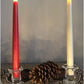 Candlestick Holders Bulk, 12 Pcs Glass Candle Holders Set Clear, Crystal Taper Candle Holders for Wedding, Table Centerpiece, Home Decoration(Exclude Candles)