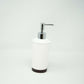 JLA Home Rose Ceramic and Wood Soap / Lotion Pump Dispenser - Off-White