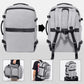 40L Travel Laptop Backpack for Men Women, Fit 17 Inch Notebook, Carry on Flight Approved Suitcase Backpack, Water Resistant Weekender Overnight Daypack, Grey