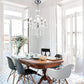 Crystal Chandeliers Clear Acrylic Chandelier Mini 4-Lights Pendant Lighting Modern Hanging Light Fixtures for Girl'S Room,Dining Rooms