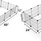 Pet Playpen, Small Animal Cage Indoor Portable Metal Wire Yd Fence for Small Animals, Guinea Pigs, Rabbits Kennel Crate Fence Tent, Black, (12Panels)