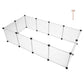 Foldable Dog Playpen Dog Excercise Pen Square Small Dog Fence Dog Play Pen Dog Play Yard Fence Pet Fencing for Dogs Fence Pet Exercise Pen Pet Fence Crate Fence