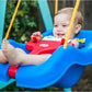 Little Tikes Snug 'N Secure Blue Swing with Adjustable Straps, 2-In-1 for Baby and Toddlers Ages 9 Months - 4 Years