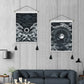 2 Pack Moon and Star Tapestry Great Ocean Wave Tapestry Sunset Tapestry Mountain Tapestry Black and White Art Tapestry Wall Hanging for Room(13.8 X 19.7 Inches)