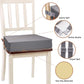 Toddler Booster Seat for Dining Table, PU Washable Double Safe Straps Non-Slip Bottom Booster Seat Dining Toddler, Portable Travel Increasing Cushion (Grey)