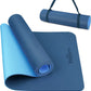 Yoga Mat  Yoga Mats for Women 1/3 Inch Thick Yoga Mat for Men Exercise Mat Workout Mat for Yoga Pilates Home Gym Yoga Mat Non Slip with Carrying Strap