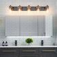 5 Lights Vintage Wall Lighting over Mirror Bathroom Vanity Light Fixtures Thick Globes 8580 Lights