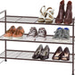 3-Tier Stackable Shoes Rack Storage Shelf, Bronze