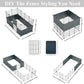 DIY Small Animal Playpen, Pet Playpen, Rabbit Cage, Guinea Pig Cages, Puppy Playpen, Kitten Playpen | Indoor & Outdoor Portable Metal Wire Yard Fence (12 Metal Panels + 12 Plastic Panels)