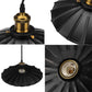 SINGES Adjustable Industrial Retro Lotus Pendant Light Metal LED Hanging Ceiling Lamp Lighting Fixtures for Kitchen Island Dining Room