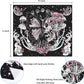 Skull Tapestry Hippie Mushroom Tapestries Aesthetic Moth Tapestry Moon and Stars Tapestry Snake Tapestry Wall Hanging for Room(51.2 X 59.1 Inches)