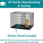 Newly Enhanced Single & Double Door Icrate Dog Crate, Includes Leak-Proof Pan, Floor Protecting Feet, Divider Panel & New Patented Features