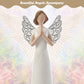 8'' Hand Carved Angels Figurines Memorial Gifts Guardian Angel, in Memory of Loved One Gifts Angel Gifts Friendship Gifts Express Love, Company, Support, Gratitude or Bereavement (White)