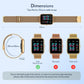Smart Watch for Women Men Fitness: Waterproof Smartwatch for Android Ios Phone Sport Running Digital Watches Activity Tracker with Heart Rate Sleep Blood Oxygen Monitor Step Counter Touch Screen