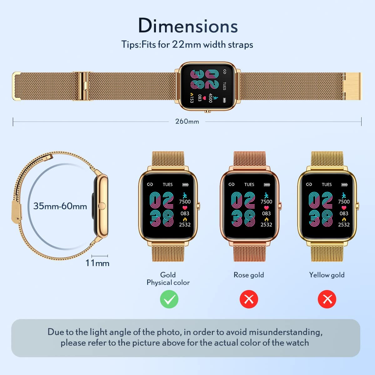 Smart Watch for Women Men Fitness: Waterproof Smartwatch for Android Ios Phone Sport Running Digital Watches Activity Tracker with Heart Rate Sleep Blood Oxygen Monitor Step Counter Touch Screen