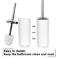 White Bathroom Accessories Set 6 Piece Bath Ensemble for Decorative Countertop