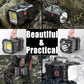 Rechargeable Flashlight, LED Spotlight Flashlight 10000 Capacity 1200LM 20H Ultra-Long Standby 3+4 Lights Modes Camping Flashlight Waterproof with USB Output as a Power Bank