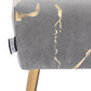 Duhome Elegant Lifestyle Ottoman Bench Gilding Velvet Uphplstered Grey