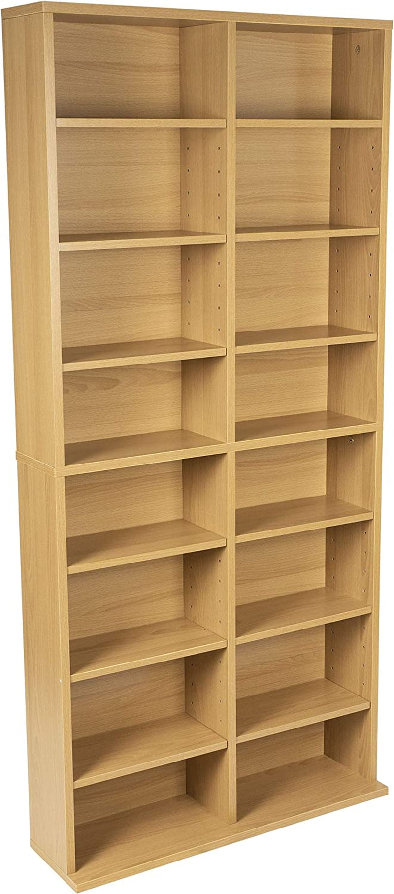 Atlantic Oskar 464 Media Storage Cabinet – Protects & Organizes Prized Music, Movie, Video Games Toys & Dolls, Trading Cards, or Sports Memorabilia Collections, PN 38435720 in Maple