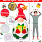 5Ft Lighted Outdoor Christmas Decorations Inflatables - Blow up Gnome Tumbler Xmas/Winter Holiday/Happy New Year 2023 Display Indoor Party Decor Supplies