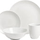 Simply Coupe 16 Piece Dinnerware Set, White - SM-1600-CP-SW