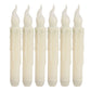 6Pcs 6.7'' Flickering Battery Operated Candlesticks Window LED Flameless Candles
