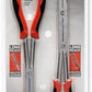Crescent 2 Pc. X2 Straight and Bent Long Nose Dual Material Plier Set - PSX204C , Red