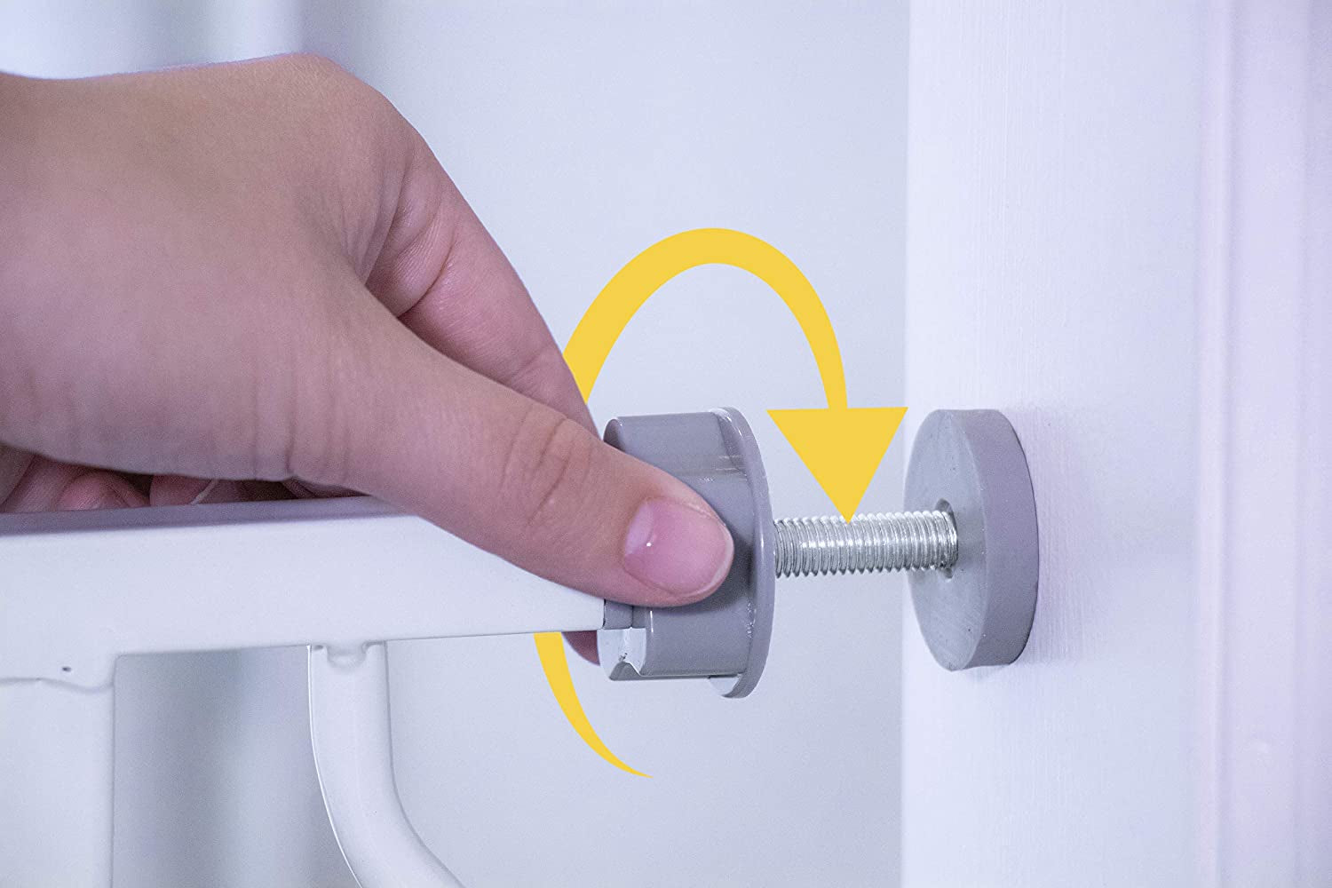 Easy Step 38.5-Inch Wide Walk Thru Baby Gate, Includes 6-Inch Extension Kit, 4 Pack Pressure Mount Kit, 4 Pack Wall Cups and Mounting Kit