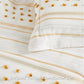 Bedsure Yellow Comforter Set King - Boho Mustard Bedding King , Reversible White Striped Tufted Farmhouse Comforter Sets (102X90 Inches, 3 Pieces)