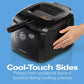 Electric Deep Fryer, Cool Touch Sides Easy to Clean Nonstick Basket, 8 Cups / 2 Liters Oil Capacity, Black
