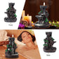 Incense Burner, Backflow Incense Holder Waterfall 2 Sides, with 120 Backflow Incense Cones, 30 Incense Sticks, Aromatcherapy Ornamen