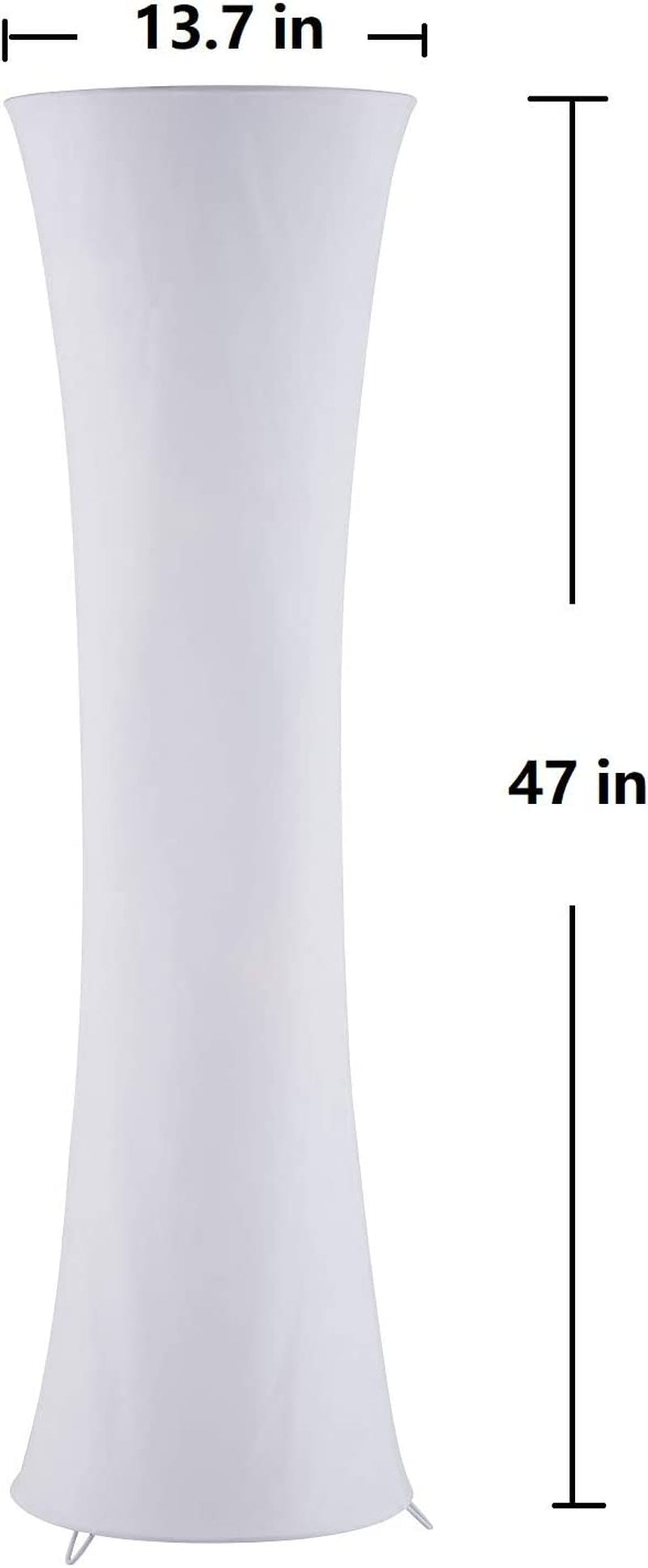 Floor Lamp for Living Room Bedrooms, Contemporary Floor Lamps with White Cloth Fabric Shade, Soft Standing Light Corner Lighting