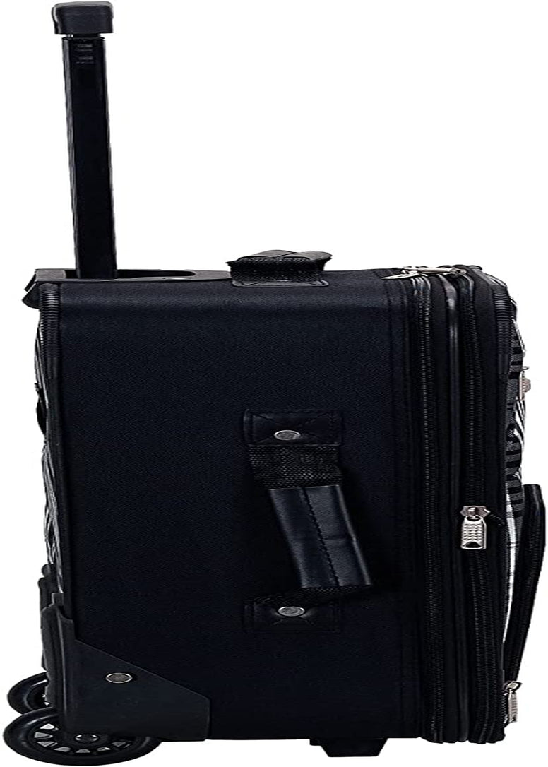 Fashion Softside Upright Luggage Set, Black Plaid, 2-Piece (14/19)