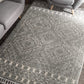 Vasiliki Moroccan Tribal Shag Area Rug, 2' X 3', Silver