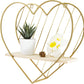 Gold Wall Shelf Metal Heart Floating Shelves Bedside Cute Romantic Modern Wall Cute Unique Gifts for Nursery Room Kids Children Room Bedroom Bathroom Living Room…