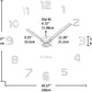 Frameless DIY Wall Clock 3D Mirror Wall Clock Large Mute Wall Stickers for Living Room Bedroom Home Decorations