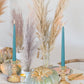 Taper Candle Holder Set of 6, Glass Taper Candle Holder, Candle Stand, Gold Candle Holder for Christmas, Wedding, Birthday, Candlelight Dinners, Fall Decor, Thanksgiving Day, Valentine'S Day
