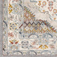 Anja Oriental Medallion Area Rug,5'2" X 7',Grey