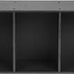IRIS USA 3 Tier Cube Bookshelf Storage Cubby Shelf, Bookcase, Black