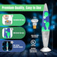 16-Inch Beautiful Lamp with Wax That Flows like Lava (Blue with Yellow/Green Wax, 16 Inch), Relaxing Night Light Nighlight Home Decor Living Room Office Bedroom Lamp for Adults, Teens, and Kids