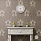 Silent Modern Quartz Flower Design Decorative Wall Clock Non-Ticking Digital 11-Inch Clock (White)