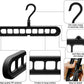 Closet Organizers and Storage,6 Pack Sturdy Closet Organizer Hangers,College Dorm Room Essentials,Closet Storage,Closet Organization,Magic Space Saving Hanger with 9-Holes for Wardrobe Heavy Clothes