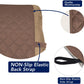 Reversible Quilted Recliner Sofa Cover, Water Resistant Slipcover Furniture Protector, Washable Couch Cover with Elastic Straps for Kids, Dogs, Pets (Recliner, Brown/Beige)