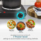 EDB-302BF Countertop Double Cast Iron Burner, 1500 Watts Electric Hot Plate, Temperature Controls, Power Indicator Lights, Easy to Clean, Black
