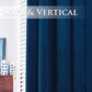 Blue Velvet Curtains Blackout - Warm Soft Velvet Curtains Thermal Insulated Privacy Panels for French Door / Parlor, Royal Blue, W52 X L96 Inches, 2 Panels