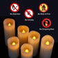 Battery Operated Flameless Candle Set of 9 Real Wax Pillar Decorative Led Fake Candles with Remote Control and Timer